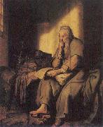 Rembrandt Peale St Paul in Prison oil